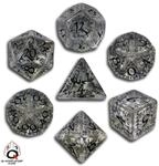 Q-Workshop ELV10 - Elvish Dice Transp./Black (7)