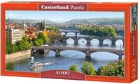 Castorland C-400096-2 - Puzzle Br&uuml;cken &uuml;ber die Moldau, Prag 4000 Teile