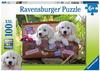 Ravensburger Kinderpuzzle - 10538 Verschnaufpause - Hunde-Puzzle für Kinder ab 6