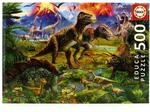Educa - Puzzle 500 Teile f&uuml;r Erwachsene | Dinosaurier Treffen, 500 Teile Puzzle f&uuml;r