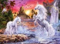 Ravensburger Puzzle 14873 - Einh&ouml;rner am Fluss - 500 Teile Puzzle f&uuml;r Erwachsene