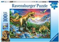 Ravensburger Puzzle Bei den Dinosauriern - 100 XXL Teile Puzzle ab 6 Jahre | 100 XXL