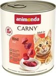 animonda Carny Katzen Nassfutter Rind pur (6 x 800g), getreidefreies Katzen