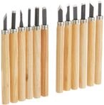 Br&uuml;der Mannesmann Schnitzmesser Satz 12-tlg., M 690-12, beige