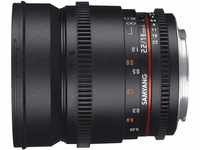 SAMYANG 7544 16/2,2 Objektiv Video DSLR II Canon EF manueller Fokus...