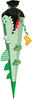 ROTH 3D Bastelschultüte Krokodil vom Nil 80cm 6-eckig Rot(h)-Spitze...