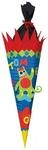 Ursus 9850014 - Schult&uuml;te Bastelset Monster, sechseckig, H&ouml;he ca. 68 cm, Duchmesser