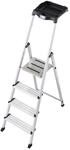KRAUSE Stehleiter Secury mit Multigrip System, 4 Stufen, 126528