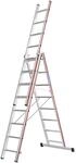 HYMER 404724 Mehrzweckleiter , 3-teilig SC40 , 3x8 Sprossen |...