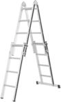 Hymer Serie ALU-PRO Teleskopleiter, Anlegeleiter, Kombileiter, 4x4 Sprossen,