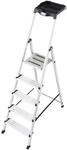 KRAUSE Stehleiter Secury mit Multigrip System, 5 Stufen, 126535, LBSC535