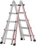 Hymer Teleskopleiter 4x5 Stufen (max. H&ouml;he 4,10 Meter als Anlegeleiter, f&uuml;r