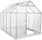 Zelsius Aluminium Gew&auml;chshaus mit Fundament 250 x 190 cm | 4 mm...