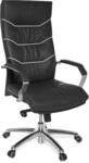 AMSTYLE Chefsessel Echtleder Schwarz mit Kopfst&uuml;tze, Multiblockmechanik |...