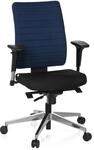 hjh OFFICE 608815 B&uuml;rostuhl PRO-TEC 350 Stoff Schwarz/Blau B&uuml;rodrehstuhl