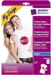 AVERY Zweckform MD1006 24 Textilfolien, T-Shirt selbst gestalten, T-Shirt bedrucken