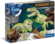 Clementoni Galileo Discovery Ausgrabungs Set T Rex und Triceratops | Spielzeug f&uuml;r