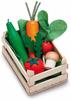 Erzi 28241 Sortiment Gemüse, klein aus Holz, Kaufladenartikel für Kinder,