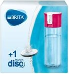 BRITA Wasserfilter-Flasche pink (0,6 Liter) / Praktische Trinkflasche mit