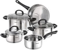 Karcher Topfset Mia aus Edelstahl, Kochgeschirr Induktion-Kochtopf-Set, T&ouml;pfe mit