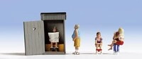 NOCH Klogeschichten Figuren-Set, handbemalte Menschen 1:120 TT f&uuml;r Modellbahn...