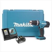 Makita DHP 453 RF Akku Schlagbohrschrauber 18V 42Nm im Koffer + 3,0 Ah Akku +