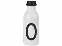 Design Letters Persönliche Trinkflasche Weiß (O) | BPA-Frei | 500 ml | Tritan