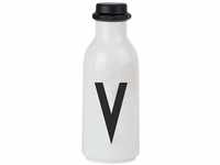 Design Letters Persönliche Trinkflasche Weiß (V) | BPA-Frei | 500 ml | Tritan