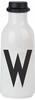 Design Letters Persönliche Trinkflasche Weiß (W) | BPA-Frei | 500 ml | Tritan