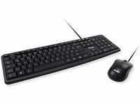 Equip Kabelgebundene Kombi Keyboard+Mouse, Schwarz, PT