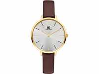 Danish Design Damen Analog Quarz Uhr mit Leder Armband IV15Q1180
