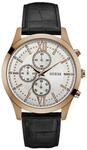 Guess HerrenArmbanduhr Chronograph Quarz Leder W0876G2