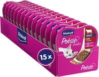 Vitakraft Po&eacute;sie Cr&eacute;ation, Nassfutter Katze, Katzennassfutter in Sauce, mit Rind