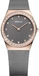 Bering Damen Quarz Uhr | Armbanduhr 30 mm Edelstahlgeh&auml;use und Perlmutt...