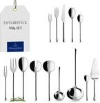Villeroy & Boch - Udine Besteckset 70-teilig Silber, Sp&uuml;lmaschinenfest, Besteck Set