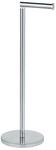 WENKO Stand Toilettenpapierhalter 2-in-1, platzsparender Rollenhalter aus Edelstahl,