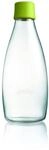 Retap ApS 0.8 Litre Large Borosilicate Glass Water Bottle, Forest Green
