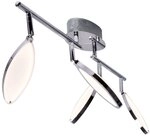WOFI 7110.04.01.6200 A Deckenleuchte, Metall, 18 W, Integriert, chrom, 87 x 20...