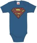 Logoshirt&reg; DC Comics Superman Logo Baby-Body Kurzarm blau 98/104