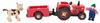 small foot Traktor mit Anhänger „Bauernhof aus Holz, mit Biegepuppen, Bauer und