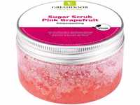 GREENDOOR Körperpeeling Sugar Scrub Pink Grapefruit 230g, vegan, Zucker...