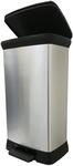 Curver Deco Bin METALLIC'S 50L mit Pedal, aus Kunststoff