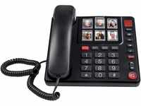 Fysic FX-3930 schnurgebundenes Telefon mit großen, gut lesbaren Tasten, sechs
