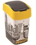 Curver 02171-N27-03 Abfallbeh&auml;lter New York Deco Flip B, 25 L