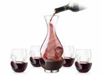 Final Touch Conundrum B00D8ZIYXO Weinbelüfter und Dekanter, Glas (farblos)