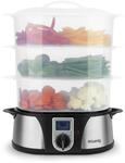 H.Koenig Elektrischer Dampfgarer VAP12 Edelstahl, Multifunktion 12L,...