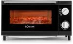 Bomann Pizzaofen mit 12L Backraum | Minibackofen ideal zum Grillen & Aufbacken 