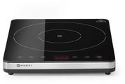 HENDI Induktionskocher, 230V/2000W, 296x370x(H)46mm, Edelstahl, Glas | F&uuml;r Pfannen