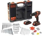 Black+Decker Akku-Schlagbohrschrauber (18V 1,5Ah, mit 2-Gang Getriebe, variable