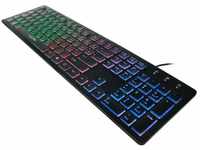 LogiLink ID0138 Beleuchtete Tastatur, LED Regenbogen-Hintergrundbeleuchtung...